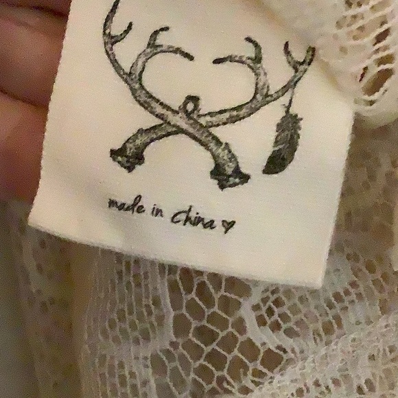 Spell Vintage Rhiannon Cream Off-Shoulder Lace Blouse S/M & bra - Picture 5 of 16